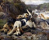 Unknown The Otterhounds by John Sargent Noble painting
